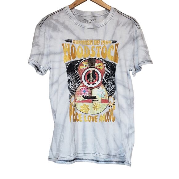 Mighty Fine Red Carpet Noir Tie Dye Woodstock T Shirt Women's Small Casual - Picture 1 of 7